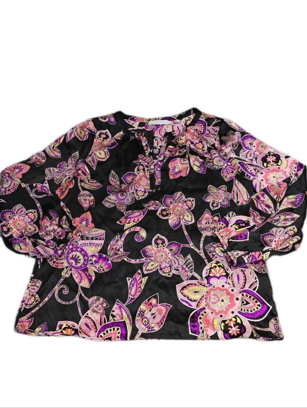 Alice & Trixie Floral Silk Blouse. Womens Size XXL New
